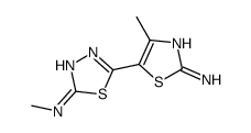 5-(2-amino-4-methyl-1,3-thiazol-5-yl)-N-methyl-1,3,4-thiadiazol-2-amine picture