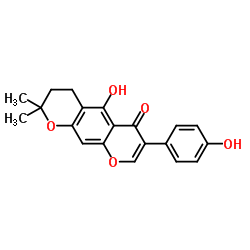 二氢猫尾草异黄酮结构式