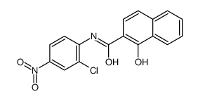 N-(2-氯-4-硝基-苯基)-1-羟基-萘-2-甲酰胺结构式