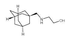 2-[(金刚烷-1-甲基)-氨基]-乙醇结构式