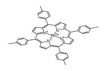 Rh(5,10,15,20-tetratolylporphyrin)结构式