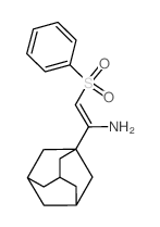 (Z)-1-(1-adamantyl)-2-(benzenesulfonyl)ethenamine结构式