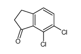 6,7-二氯-2,3-二氢-1H-茚-1-酮结构式