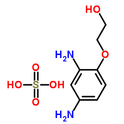2,4-二氨基苯氧基乙醇硫酸盐结构式