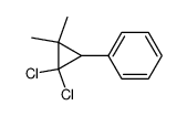 1,1-dichloro-2,2-dimethyl-3-phenylcyclopropane结构式