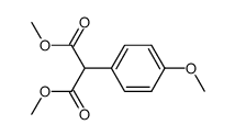 2-(4-甲氧基苯基)丙二酸二甲酯结构式