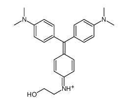 Bis[4-(dimethylamino)phenyl][4-[(2-hydroxyethyl)amino]phenyl]methylium Structure