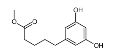 methyl 5-(3,5-dihydroxyphenyl)pentanoate结构式