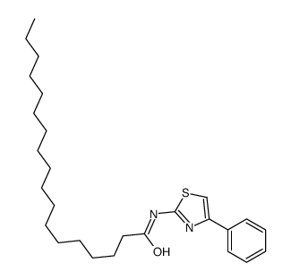 N-(4-phenyl-1,3-thiazol-2-yl)octadecanamide结构式