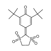 2,6-di-tert-butyl-4-(1,1,3,3-tetraoxo-1λ6,3λ6-[1,3]dithiolan-2-ylidene)-cyclohexa-2,5-dienone结构式
