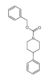 1-Piperidinecarboxylic acid, 4-phenyl-, phenylmethyl ester Structure