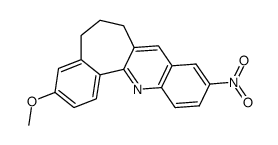 3-methoxy-10-nitro-6,7-dihydro-5H-benzo[6,7]cyclohepta[1,2-b]quinoline结构式