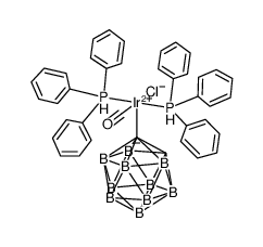 1-[Ir(H)(Cl)(CO)(PPh3)2]-2-H-1,2-(σdicarba-closo-dodecaborane(12)) Structure