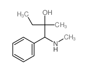 Benzeneethanol, a-ethyl-a-methyl-b-(methylamino)-结构式
