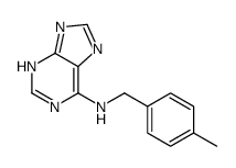 N-[(4-methylphenyl)methyl]-7H-purin-6-amine结构式