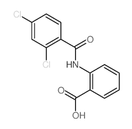 2-[(2,4-dichlorobenzoyl)amino]benzoic acid结构式