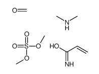 dimethyl sulfate,formaldehyde,N-methylmethanamine,prop-2-enamide结构式
