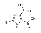 2-溴-1H -咪唑-4,5-二羧酸结构式
