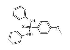 p-Methoxyphenylphosphonothioic dianilide Structure