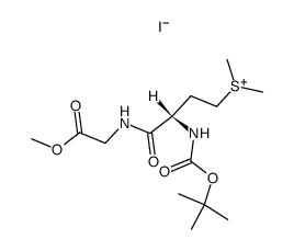 Boc-Met-Gly methyl ester methylsulfonium iodide Structure