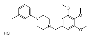 1-(3-methylphenyl)-4-[(3,4,5-trimethoxyphenyl)methyl]piperazine,hydrochloride Structure