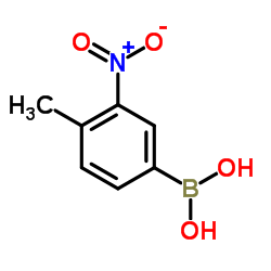 4-甲基-3-硝基苯硼酸结构式