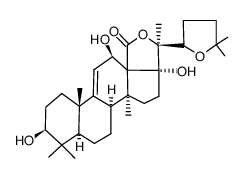 22,25-epoxyholost-9(11)-ene-3β,12α,17α-triol结构式