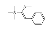 trimethyl-(1-methylsulfanyl-2-phenylethenyl)silane结构式