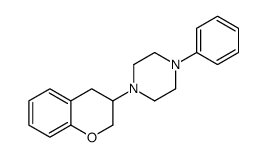 1-(3,4-Dihydro-2H-1-benzopyran-3-yl)-4-phenylpiperazine Structure