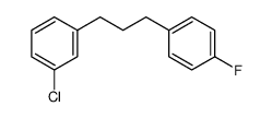 1-chloro-3-(3-(4-fluorophenyl)propyl)benzene结构式