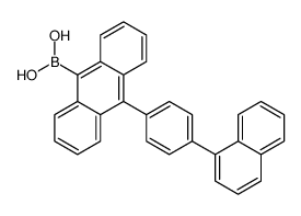 10-[4-(1-萘基)苯基]蒽-9-硼酸结构式