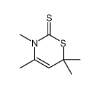 3,4,6,6-tetramethyl-1,3-thiazine-2-thione结构式
