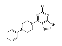 2-chloro-6-(4-phenylpiperazin-1-yl)-7H-purine Structure