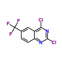 2, 4-二氯-6-(三氟甲基)喹唑啉结构式
