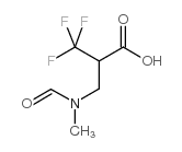 3-(N-甲酰基-N-甲氨基)-2-(三氟甲基)丙酸结构式