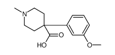 4-(3-METHOXYPHENYL)-1-METHYLPIPERIDINE-4-CARBOXYLICACID Structure