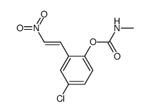 4-chloro-2-(2-nitrovinyl)phenyl methylcarbamate Structure