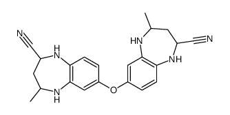 7-[(2-cyano-4-methyl-2,3,4,5-tetrahydro-1H-1,5-benzodiazepin-7-yl)oxy]-4-methyl-2,3,4,5-tetrahydro-1H-1,5-benzodiazepine-2-carbonitrile结构式