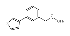 N-METHYL-N-(3-THIEN-3-YLBENZYL)AMINE structure