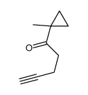 1-(1-methylcyclopropyl)pent-4-yn-1-one结构式