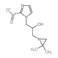 alpha-((2,2-Dimethyl-1-aziridinyl)methyl)-2-nitro-1H-imidazole-1-ethanol结构式
