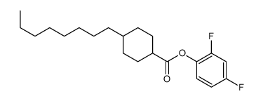 (2,4-difluorophenyl) 4-octylcyclohexane-1-carboxylate Structure