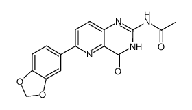 2-acetamido-6-(3,4-(methylenedioxy)phenyl)pyrido[3,2-d]pyrimidin-4(3H)-one Structure