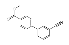 METHYL 3'-CYANO-[1,1'-BIPHENYL]-4-CARBOXYLATE Structure