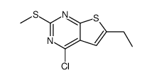 4-chloro-6-ethyl-2-methylsulfanyl-thieno[2,3-d]pyrimidine Structure
