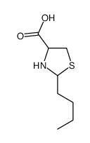 2-Butyl-1,3-thiazolidine-4-carboxylic acid structure