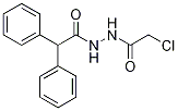benzeneacetic acid, alpha-phenyl-, 2-(2-chloroacetyl)hydra structure