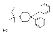1-(2-methylbutan-2-yl)-4,4-diphenylpiperidine,hydrochloride Structure
