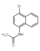 1-乙酰氨基-4-溴萘结构式