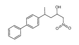 1-nitro-4-(4-biphenyl)-2-pentanol结构式